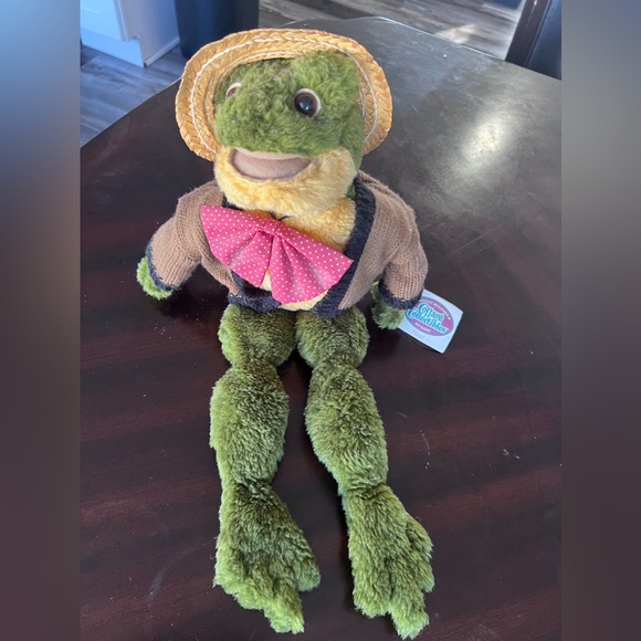 Ganz Cottage Collectibles by Lorraine 1995 Floyd the Frog Bowtie Sweater Hat 21" - Picture 2 of 7